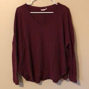 Thermal Burgundy Top